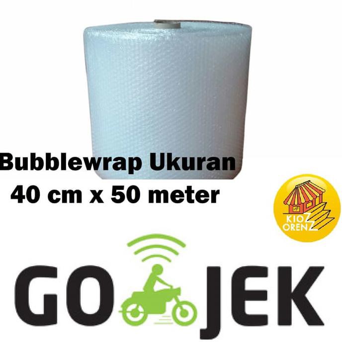 

BUBBLEWRAP uk. 40 Cm x 50 Meter PLASTIK BUBBLE WRAP MURAH GROSIR BUBLE GRATIS ONGKIR