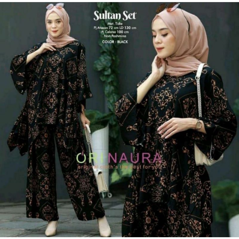 [COD] ORI NAURA SET SULTAN TIEDYE RAYON SETELAN CP WAKA MOTIF