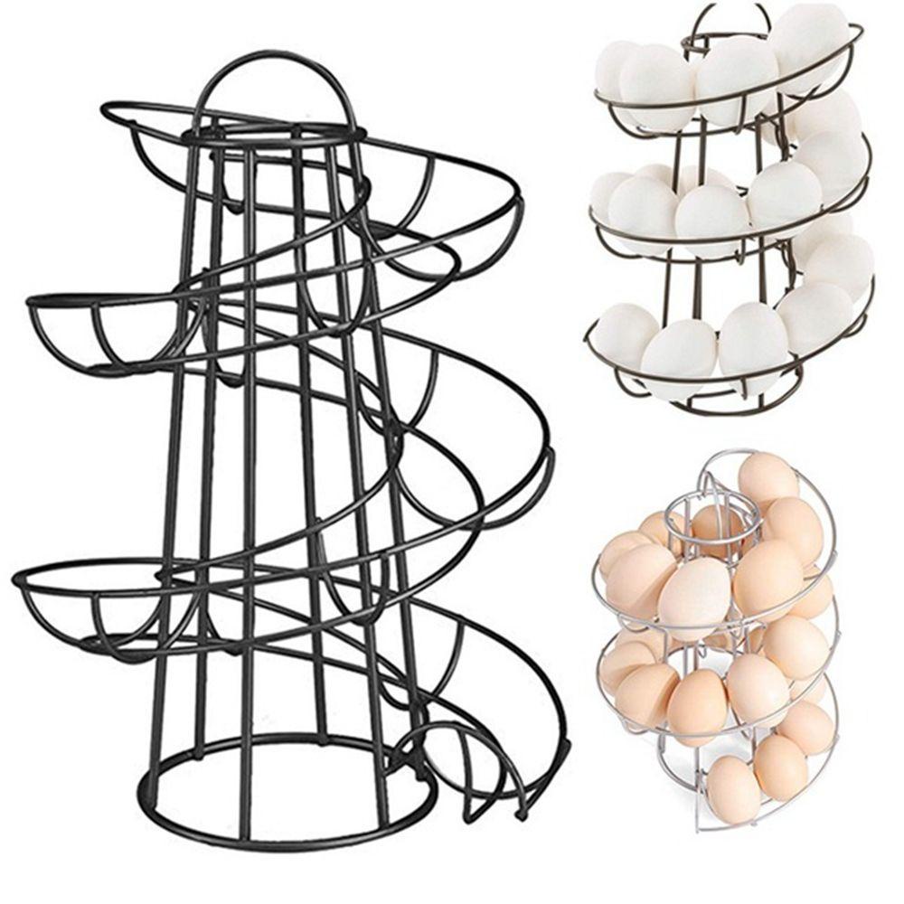 [Elegan] Tempat Telur Restoran Deluxe Spiraling Basket Egg Skelter Stand