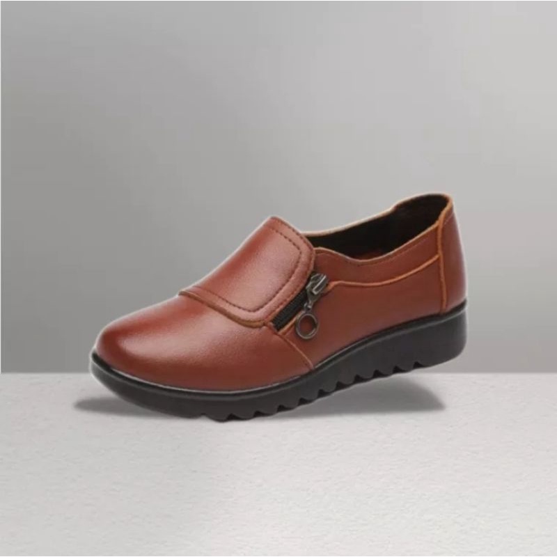 Sepatu Wanita Loafers Slip On Terbaru Sepatu Wanita Fashion Wanita Sepatu kerja Sepatu Wanita Terbaru Sepatu Wanita Hitam Sepatu Loafers wanita Loafers wanita hitam-2