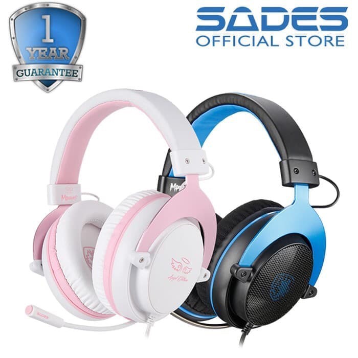 HEADSET GAMING SADES M POWER 3.55mm AUDIO SINGLE JACK WITH CONVERTER