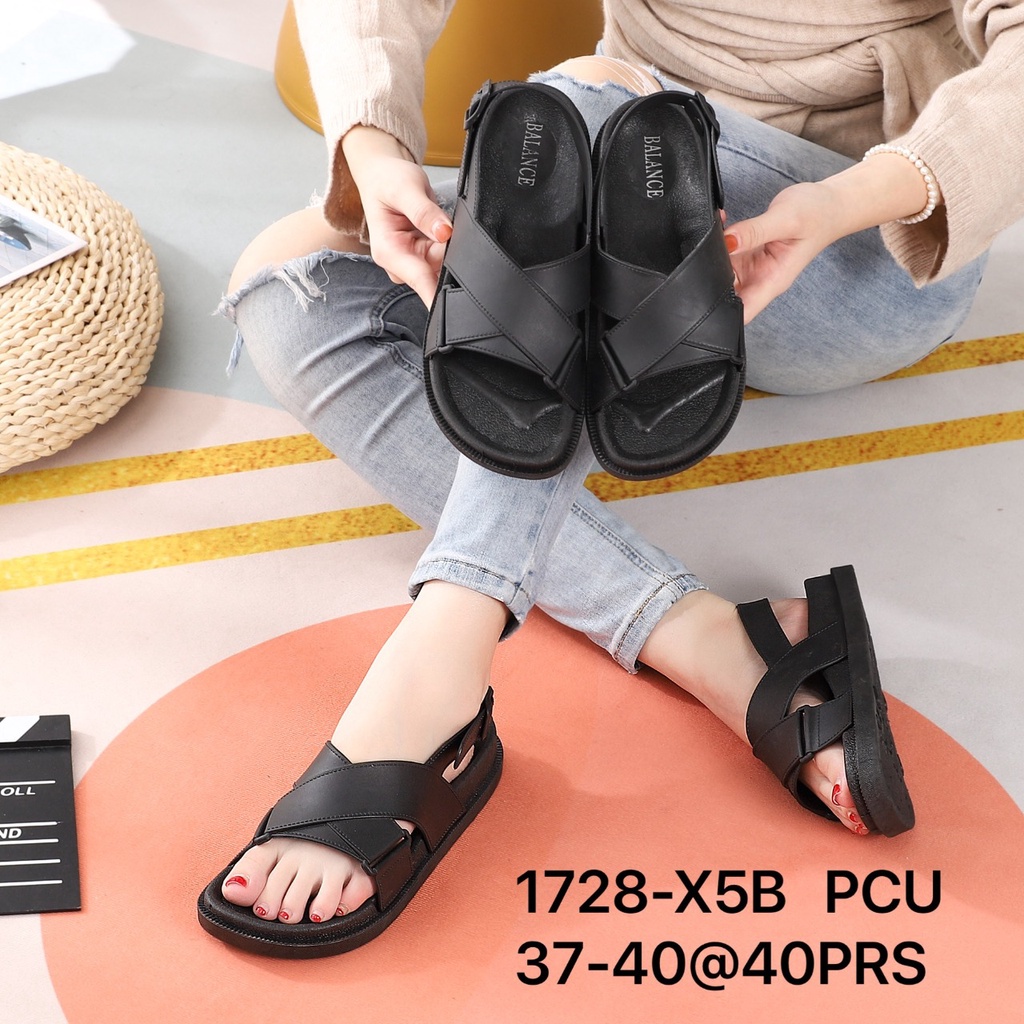 SANDAL BALANCE 1728 X5B IMPORT SENDAL PCU STRAP SILANG GUNUNG ELEGANT EMPUK TAHAN AIR