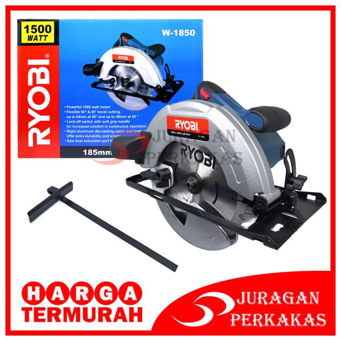 RYOBI CIRCULAR SAW 7 INCH MESIN CIRCLE GERGAJI POTONG KAYU W-1850