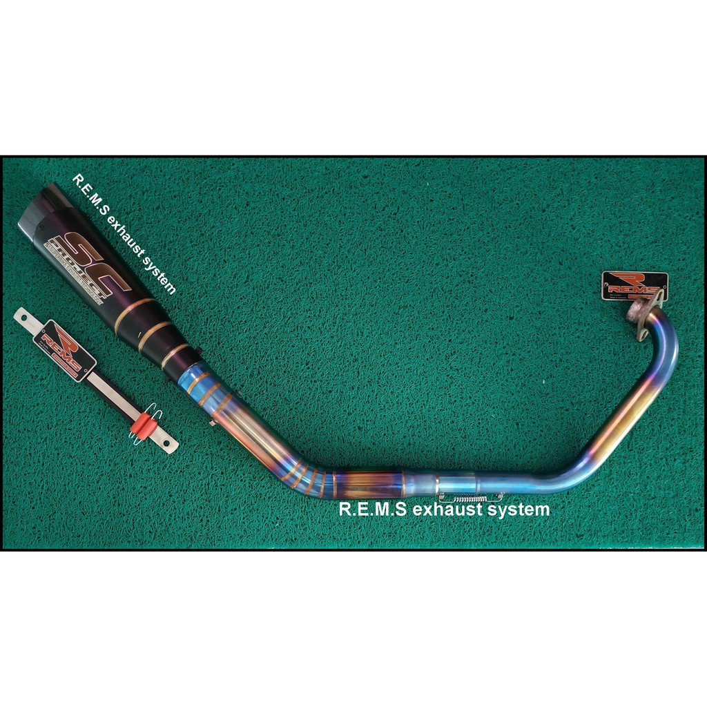 Knalpot SC Project S1 DOFF - GSX R150 Satria FU Injeksi - FU Karbu Fullset Leher Bluemoon