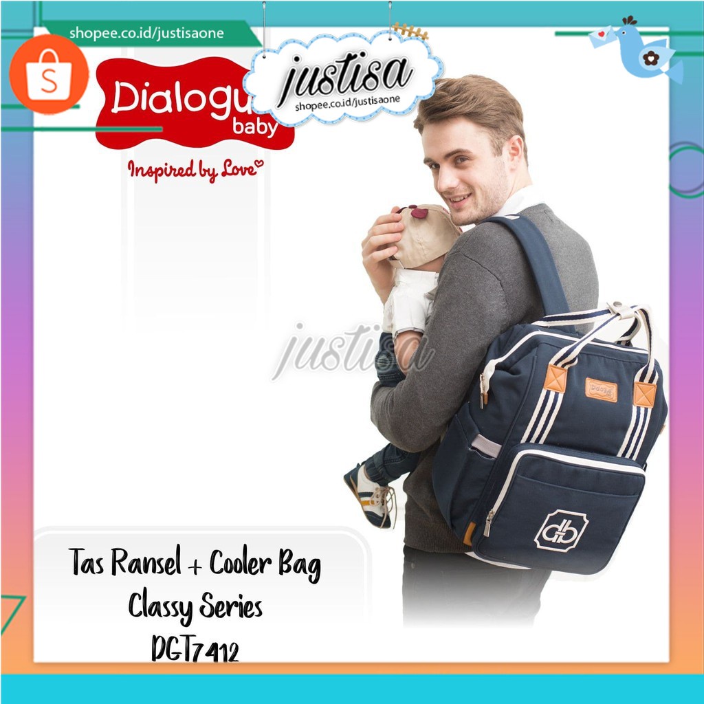 Promo !! Dialogue Baby Tas Bayi Ransel Backpack Cooler Bag ClassySeries DGT7412