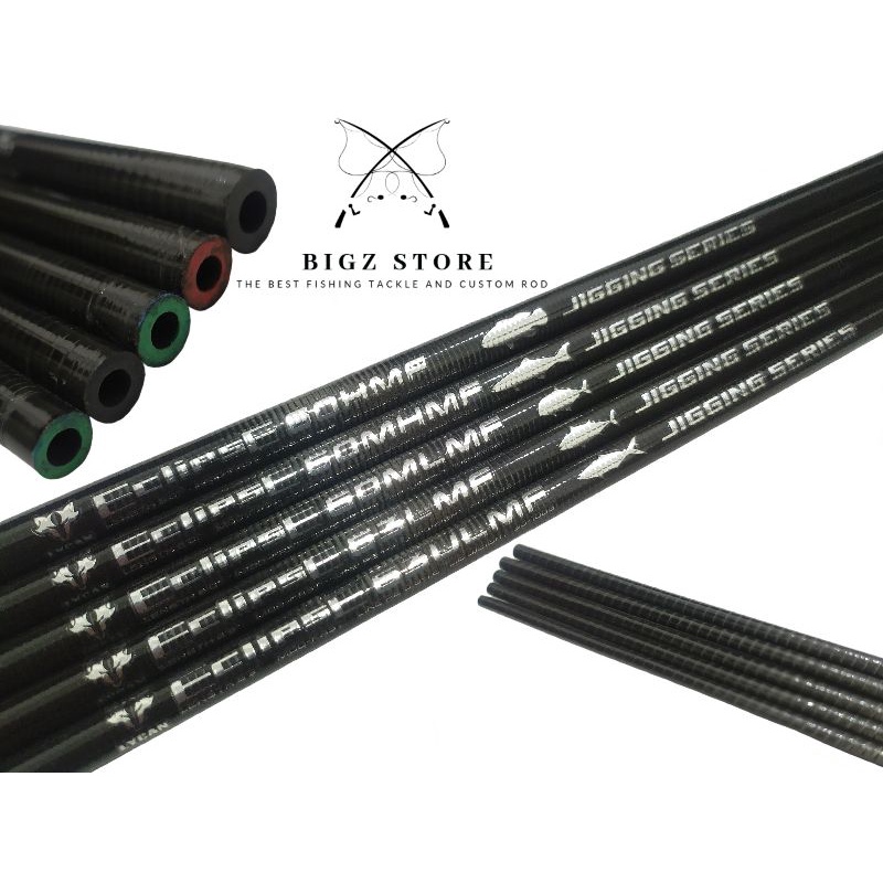 BLANK CARBON LYCAN ECLIPSE JIGGING SERIES ONE PIECE FULL MOTIF SPIRAL PE 0,4-0,8 (ULTRA LIGHT) 0,6-1