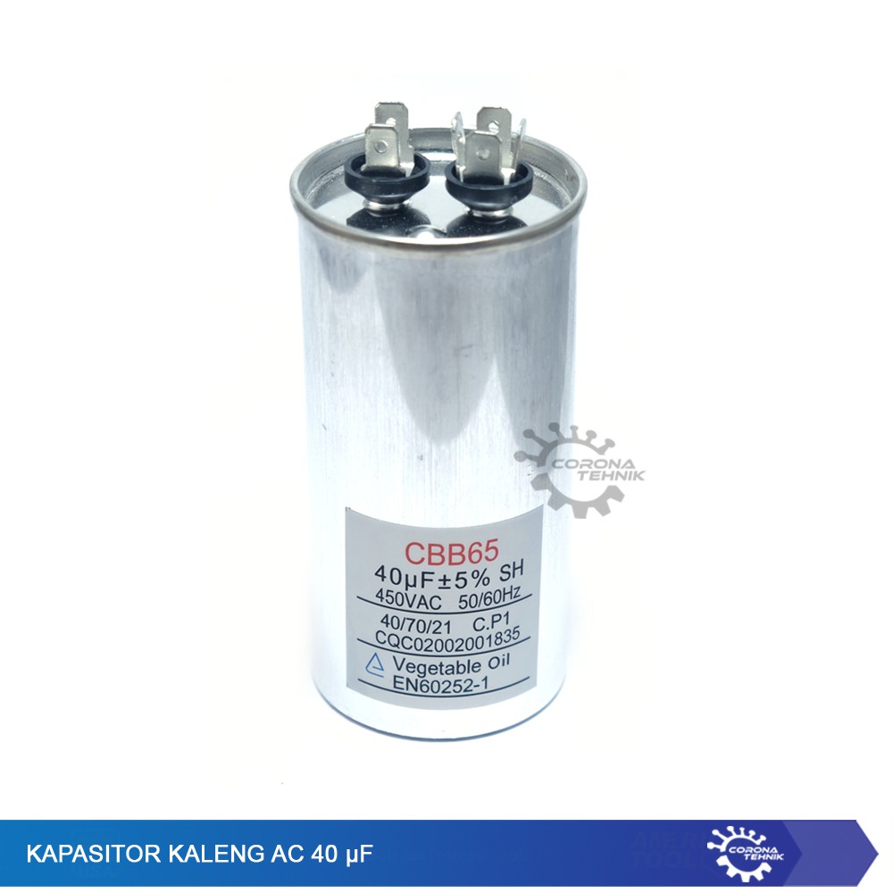 Kapasitor Kaleng AC 40 μF
