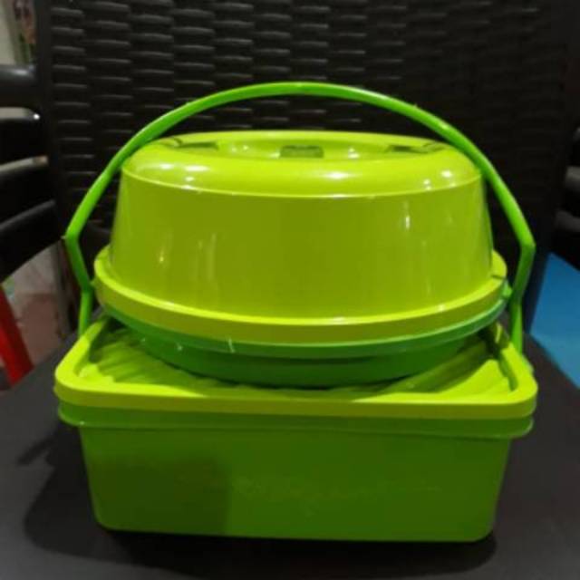 Toples Rantang Tunggal Tempat Roti Lunch Box Plastik Set Luna