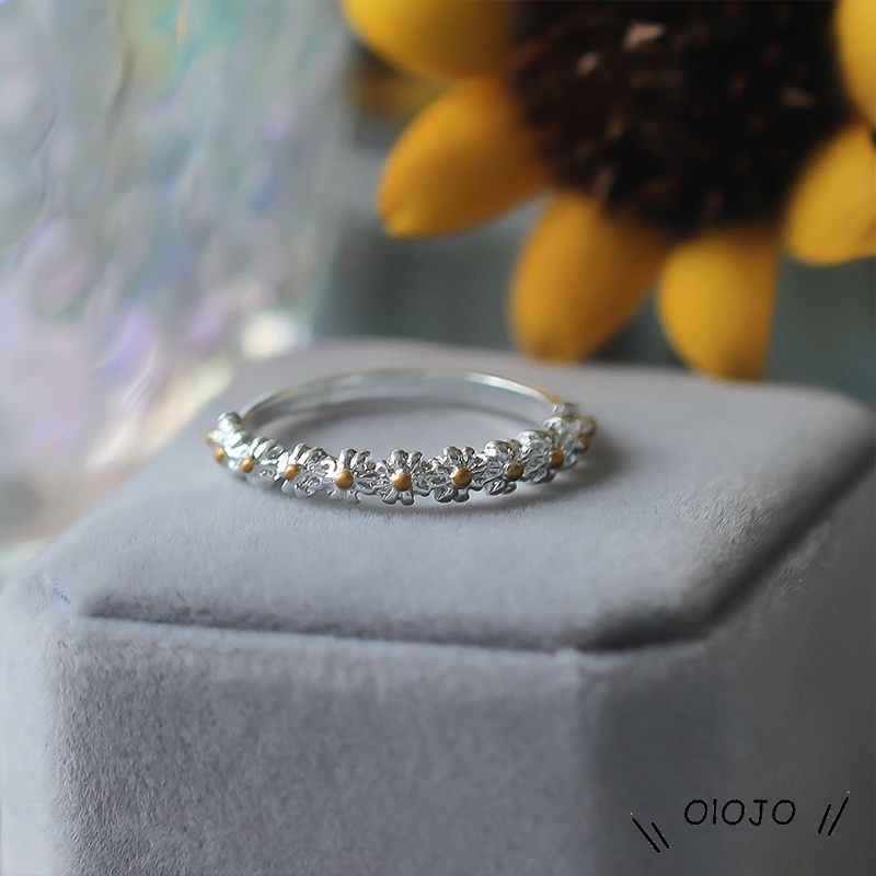 2021 Baru Kreatif Sederhana Daisy Ring Fashion Temperamen Perhiasan Aksesoris - Ol