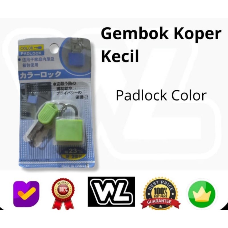 COLORPADLOCKGEMBOKTRAVELMINIWARNA