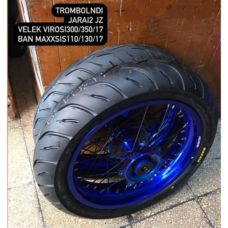 Ban Supermoto CRF 150 L - Ban MAXXIS Velg vROSSI