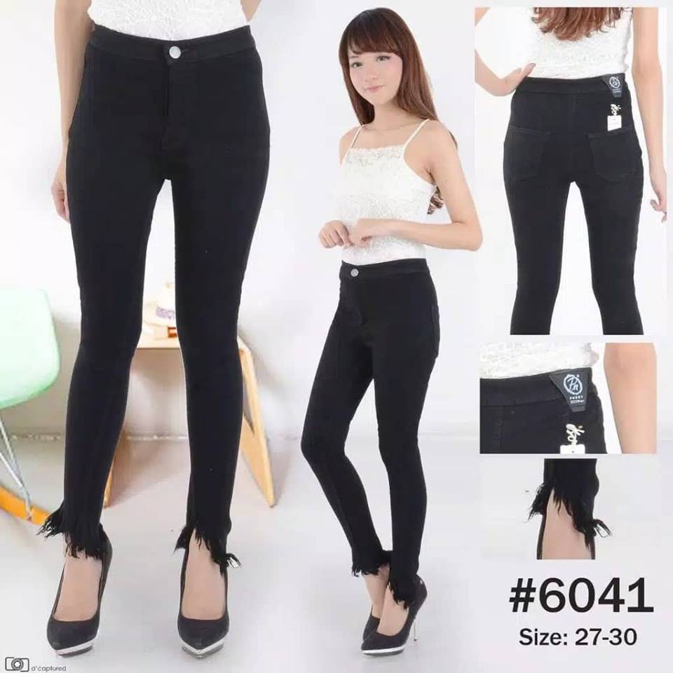 tokolobo celana  jeans  HW  TANNYA HITAM  Shopee Indonesia