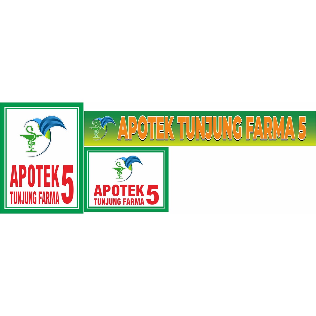 

stiker pesanan khusus apotek tunjung 200x60cm