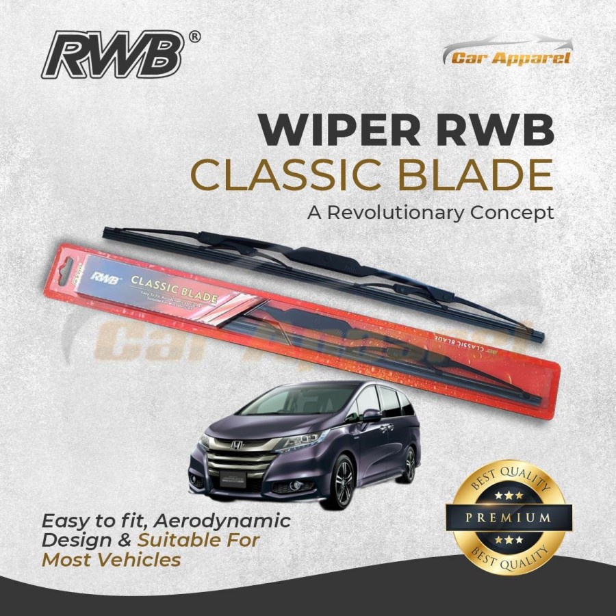 RWB Classic Wiper Odyssey RB3 2008-2013 / Windshield Odyssey RB3