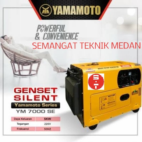 Genset Silent Diesel Yamamoto YM 7000 SE - Generator Solar