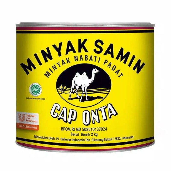 

Minyak Samin/Minyak Nabati Padat Cap Onta 2kg