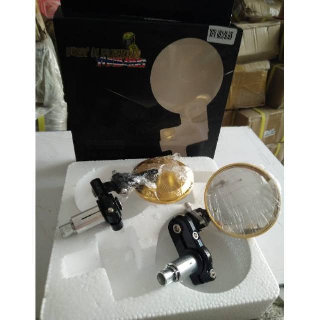 Kaca Spion Jalu Lipat Gold CNC