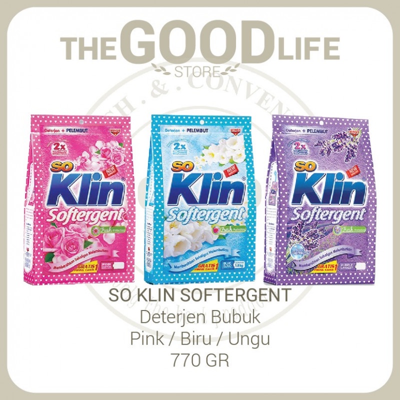 So Klin Softergent Deterjen Bubuk 770gr
