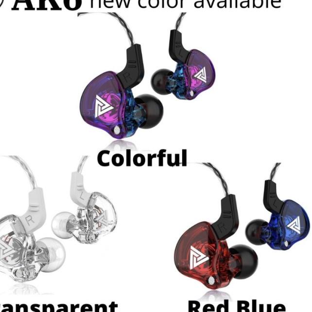 QKZ AK6 Sport Earphone with Mic - Colorful