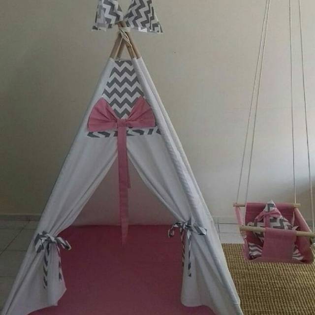 Teepee tent tenda anak pinkribbon