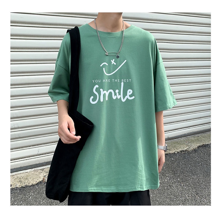 T-SHIRT FASHION EDITING SMILE 03,2022 TERBARU,T-SHIRT OVERSIZE,KAOS PRIA DAN WANITA,KAOS UNISEX,T-SHIRT LENGAN PENDEK,KATUN 100%