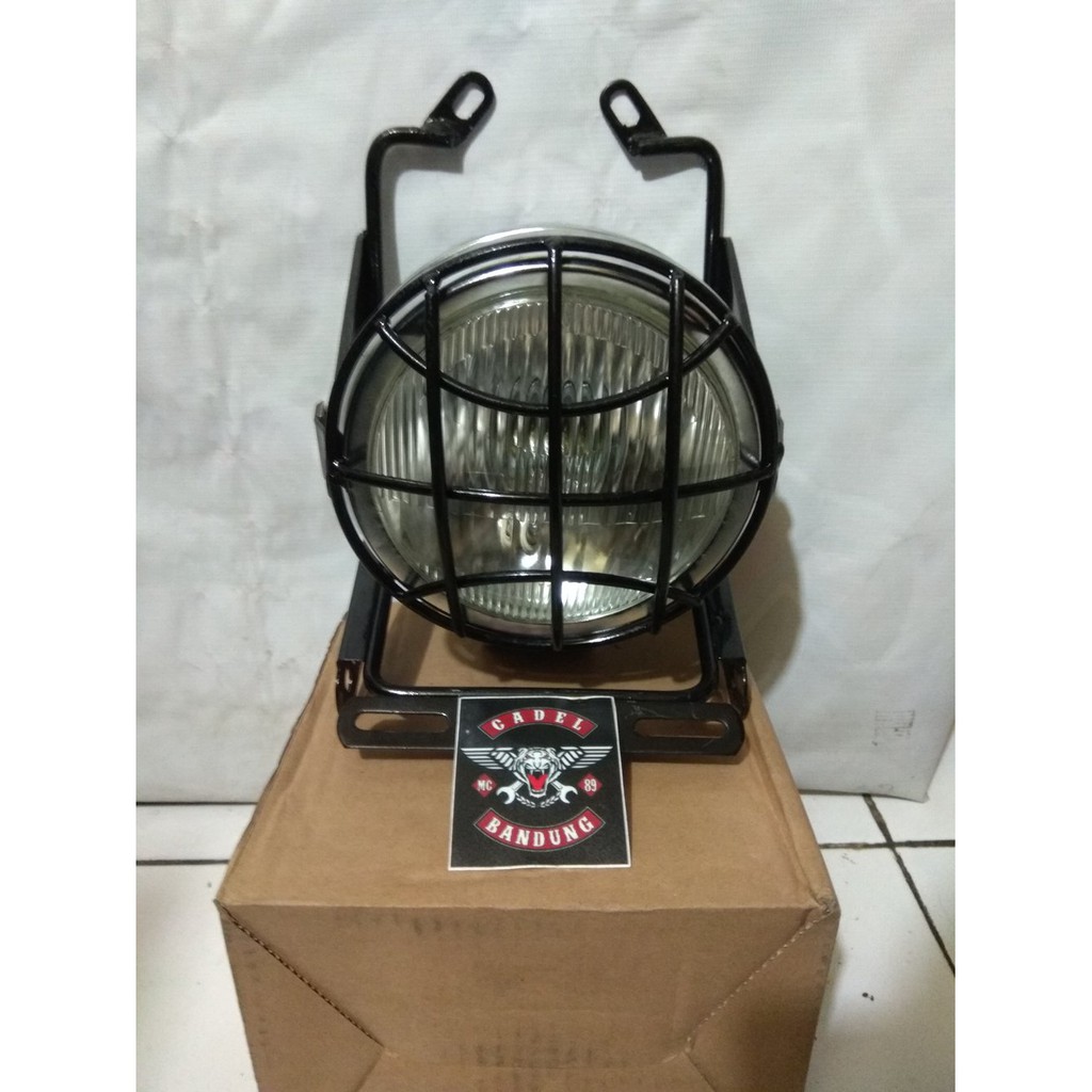 Braket Lampu Pesek New MegaPro Set HeadLamp YB100 Plus Grill Bonus Stiker e disigrosir