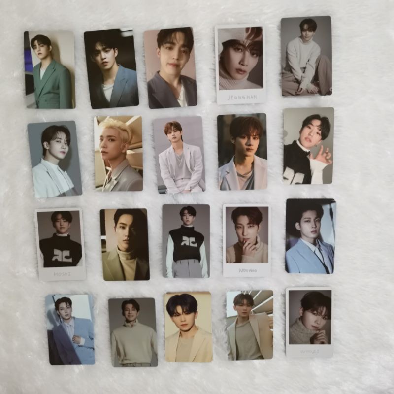 READY STOCK WOOZI OFFICIAL SEVENTEEN INCOMPLETE TRADING CARD SET - TC PC PHOTOCARD PHOTO CARD