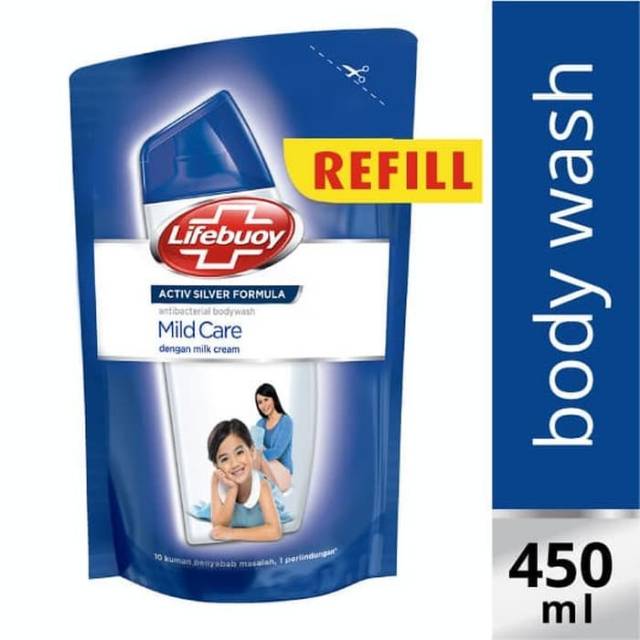 LIFEBUOY SABUN CAIR MILD CARE REFILL 450ML