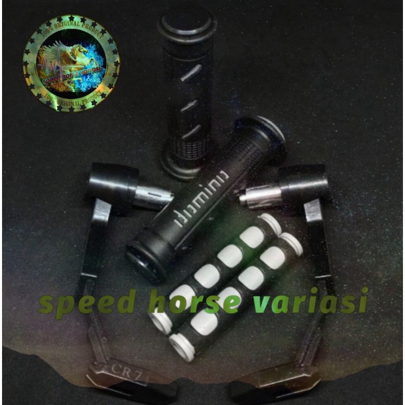 Paket Variasi motor Proguard robot babet+Handgrip Domino sisik+karet handle Uniiversal untuk semua motor