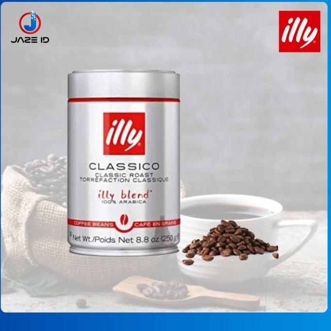 

Coffe Illy Medium Roast Beans Bean Espresso 250 gram Kopi Biji Roasted