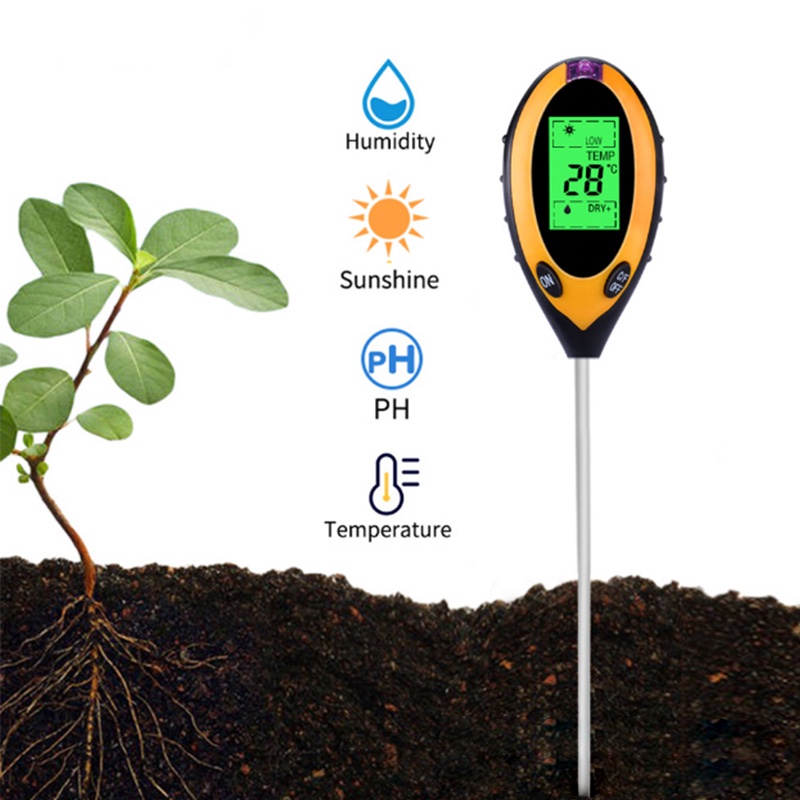 Mukava 2 in 1 Pen Type PH Meter Soil Humudity Moisture Tester High Sensitivity Soil Acidity Tester Alat Kelembaban Tanah