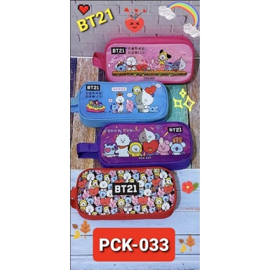 Kotak Pensil KAIN/PENCIL CASE PVC/tempat pensil-BTS-033