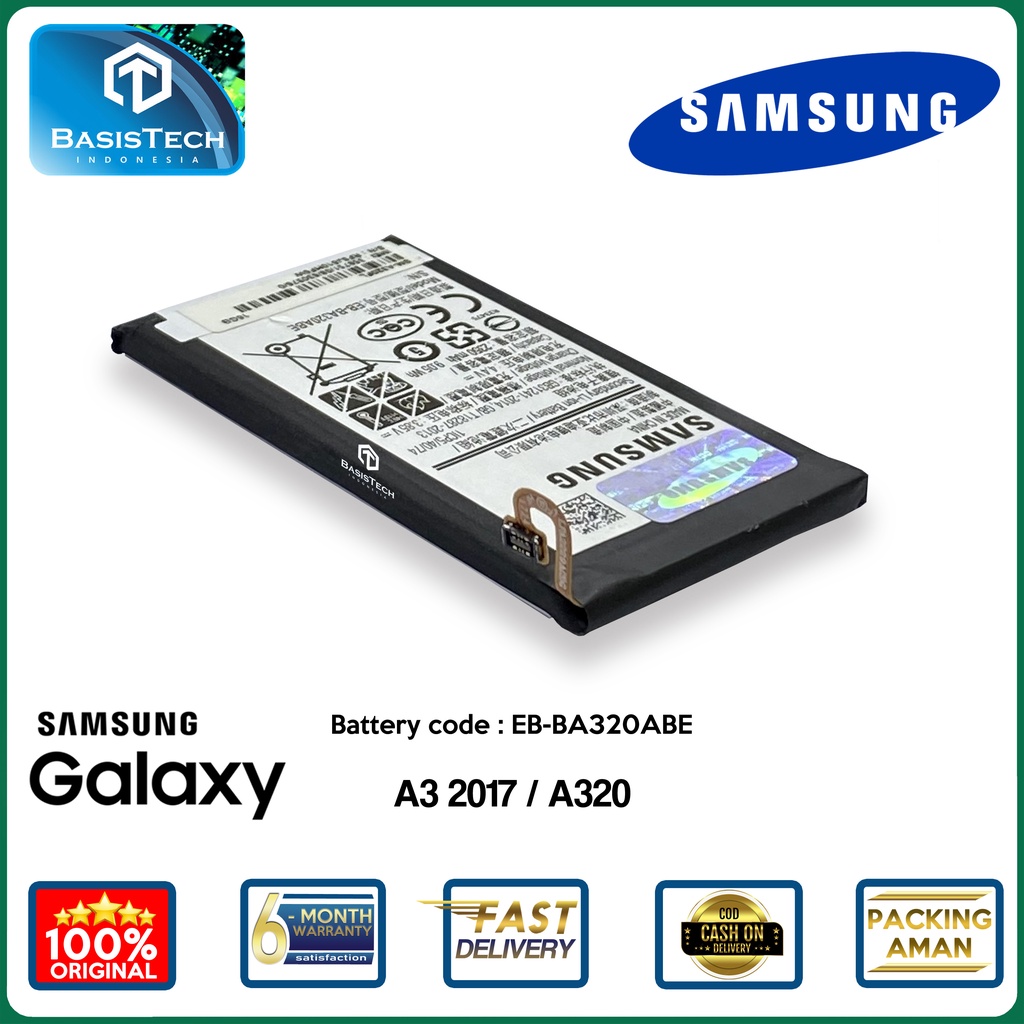 BATERAI SAMSUNG A320 - A3 2017 - EB-BA320ABE - ORI