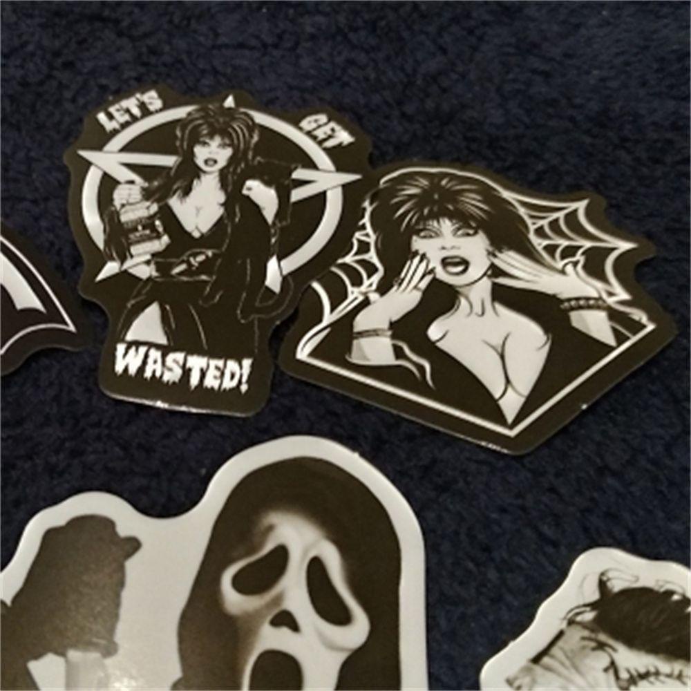 Mxbeauty Horror Film Stiker Notebook Tahan Air Laptop Decals Graffiti Stiker Untuk Mobil Gitar Kartun Stiker