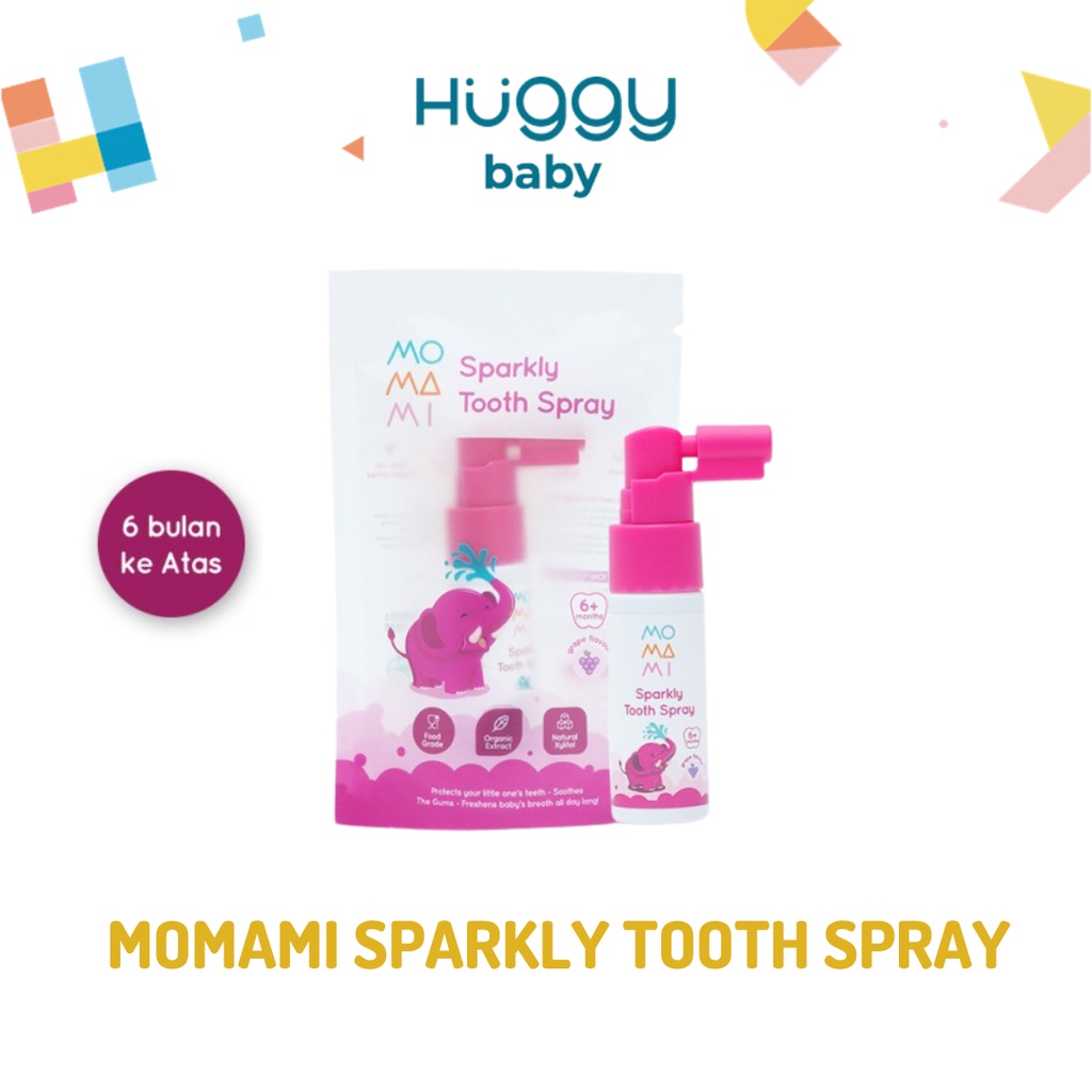 Momami Sparkly Tooth Spray 20ml | Semprotan Perawatan Gigi Anak