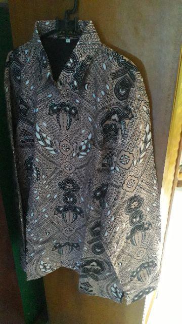 Atasan Batik Pria Lengan Panjang Bagaspati Mocca By Batik Florist