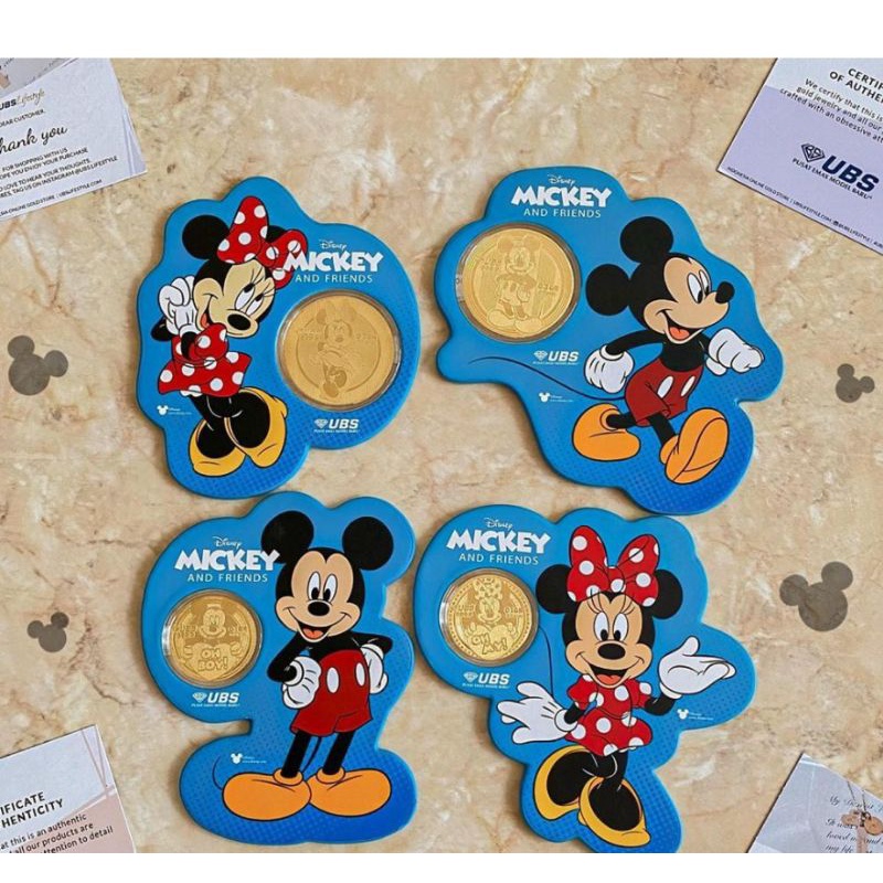 KADO GIFT HAMPERS UBS (4PCS) MICKEY 0,1+MINNIE 0,1 & MICKEY 0,2+MINNIE 0,2 SPESIAL EDITION DISNEY LI