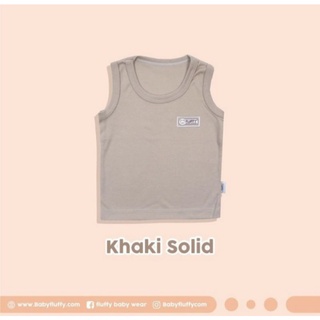 Jual FLUFFY SERIES KHAKI SINGLET LUAR ANAK SIZE 3 24-48 BULAN KKX (ISI