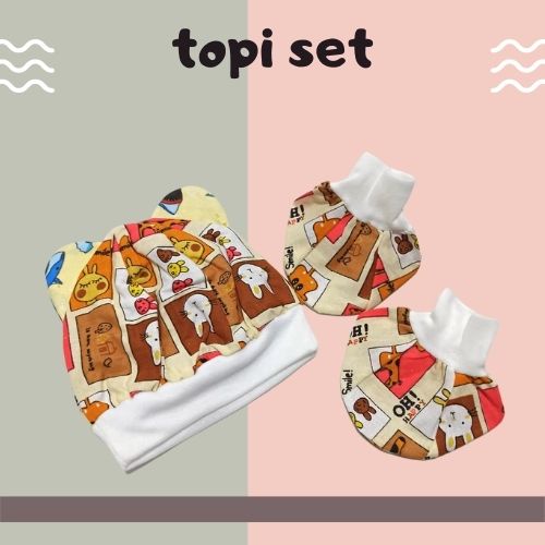 Topi Set Bayi Newborn Termurah