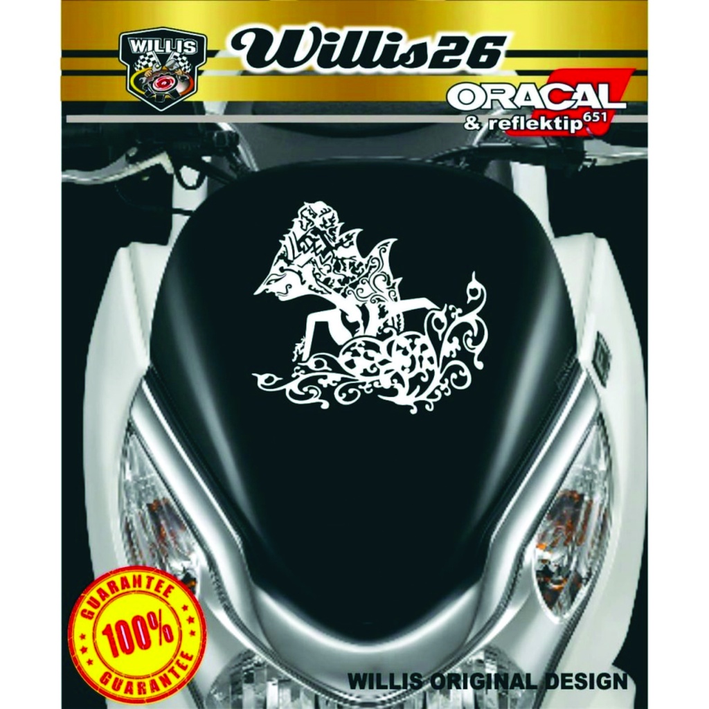 Promo Stiker Sticker Cutting wayang Kresna Visor Motor NMAX PCX LEXI AEROX