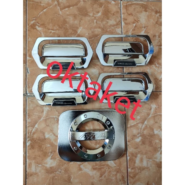 paket outer handle tank cover Agya Ayla Trd Sportivo chrome