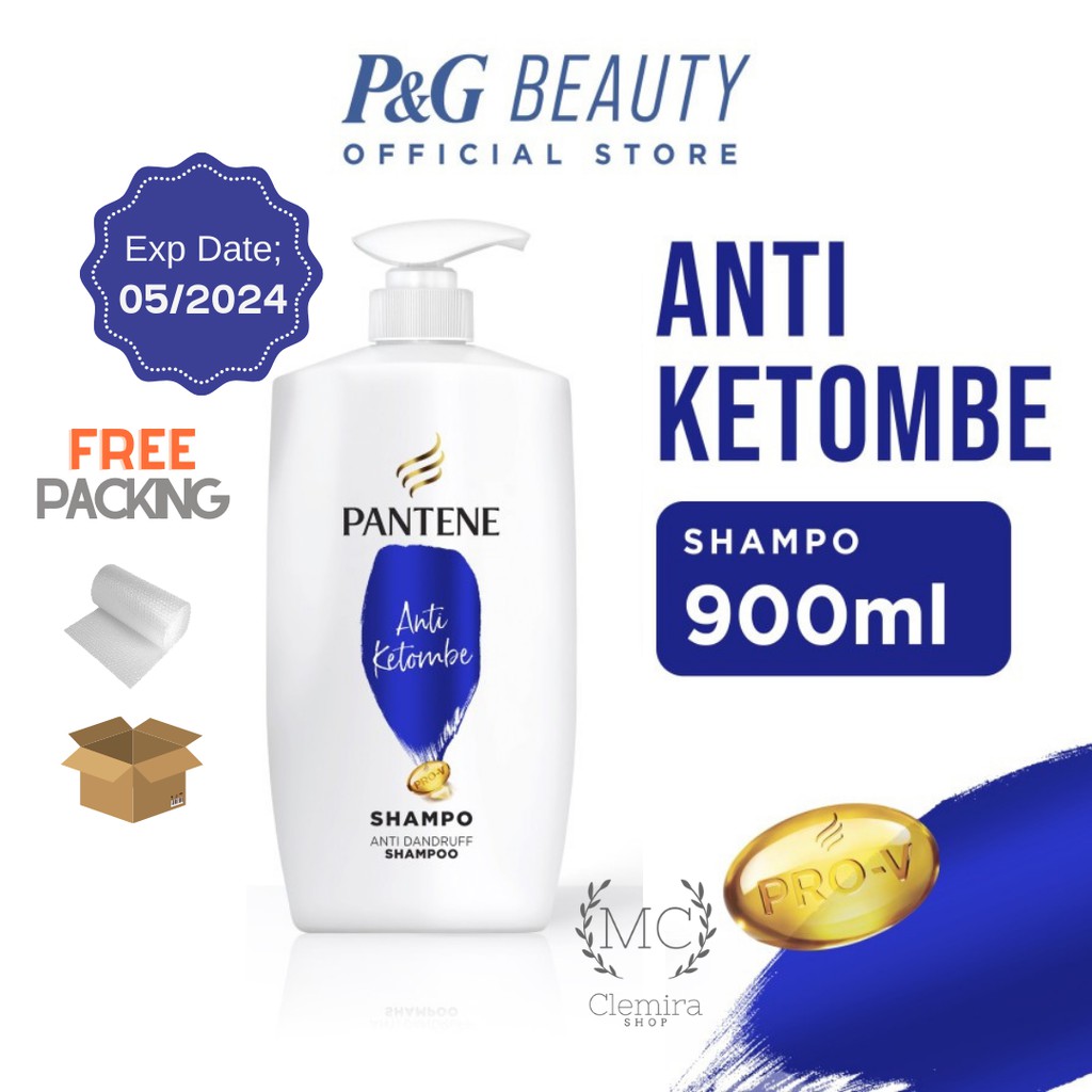 Shampoo Pantene Anti Dandruff 900ml / Pantene shampo anti ketombe 900 / Pantene biru 900