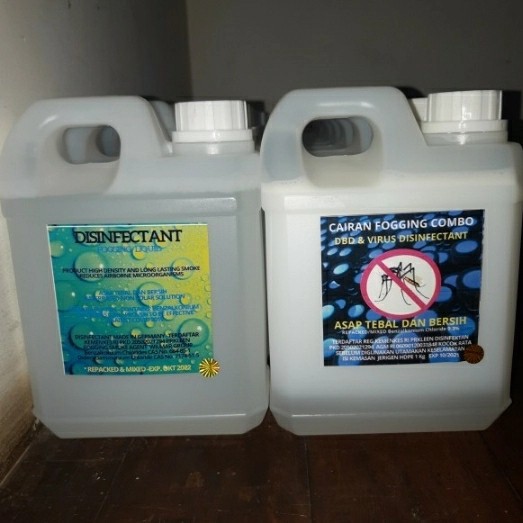 Mesin Fogging Disinfektan &amp; Cairan Disinfektan 1 liter Kualitas Bagus