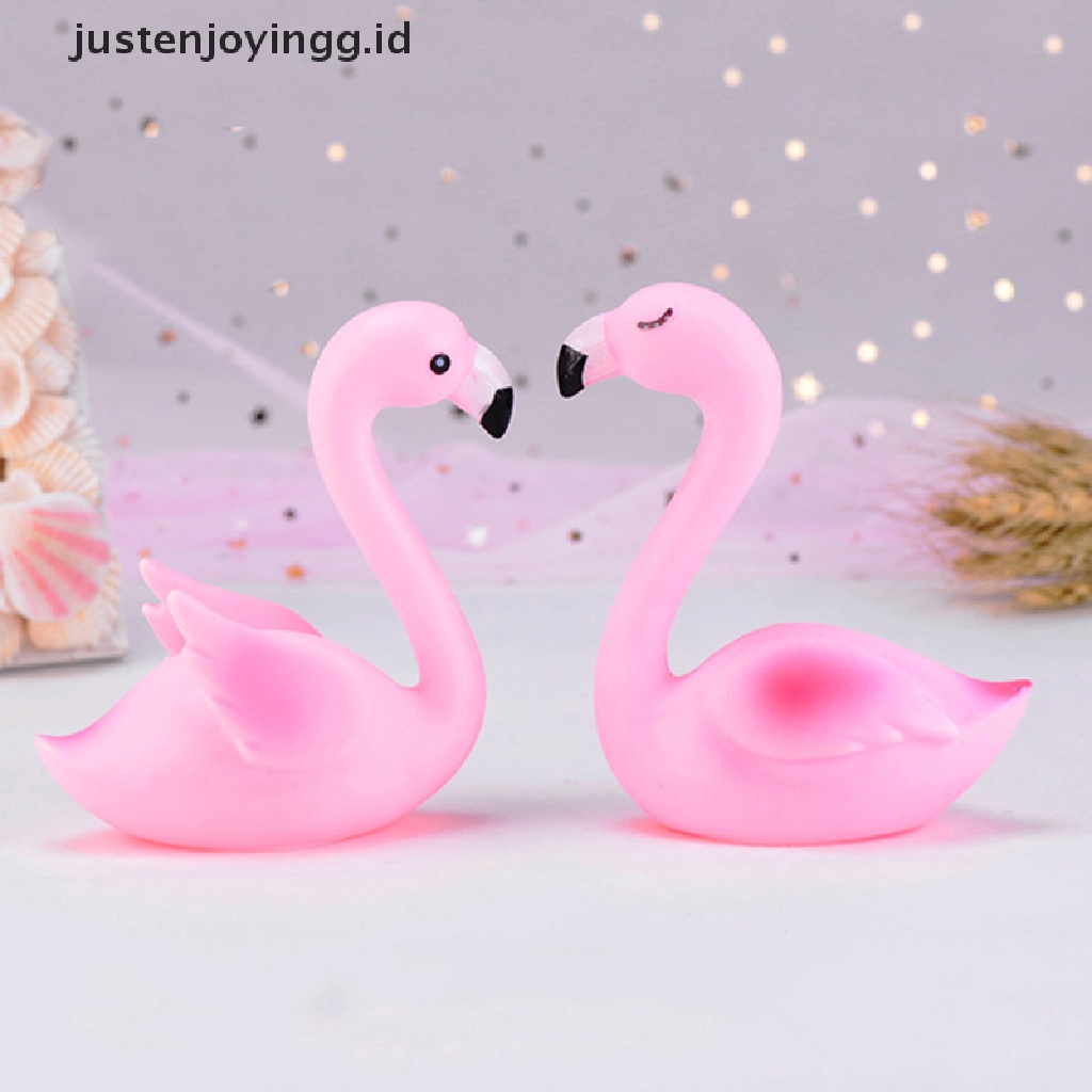 // justenjoyingg.id // Pink Flamingo Cake Topper Dessert Cupcake Decor Wedding Birthday Party Decor ~