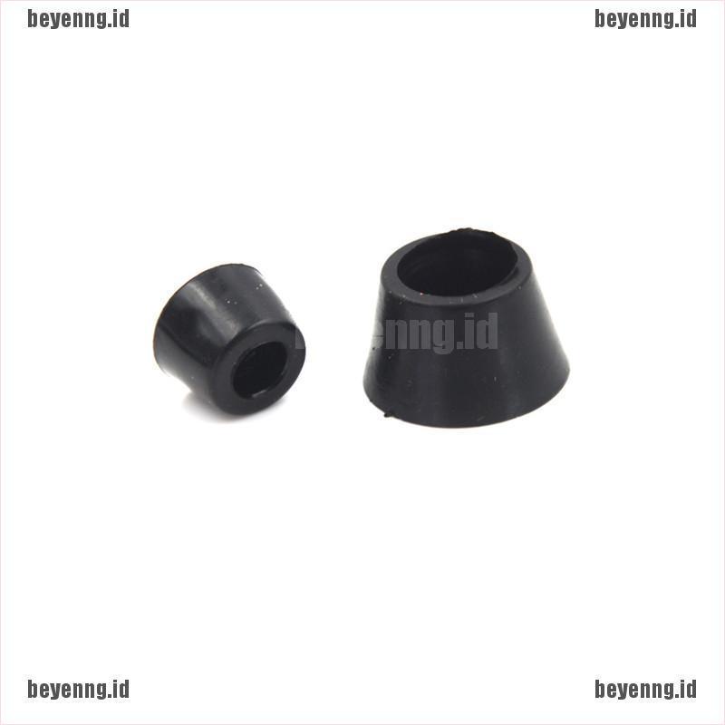 Bey 10pcs Pad Bumper Bulat Bahan Karet Warna Hitam Untuk Kaki Lemari