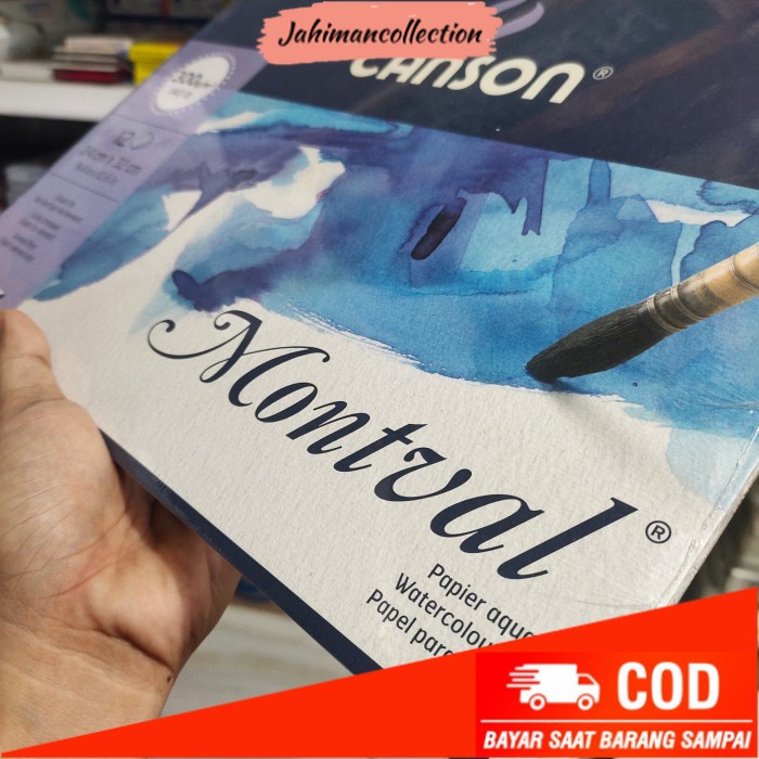 

✨ BISA COD ✨ Kertas Lukis / Kertas Cat Air - Canson Montval Uk. A3 300 gsm