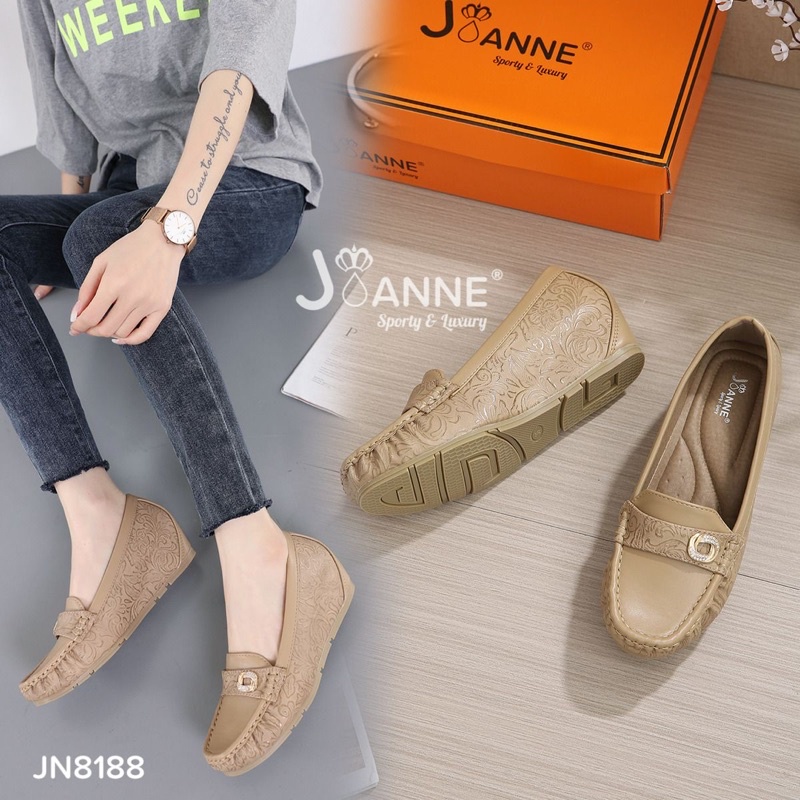 JOANNE Sepatu Wedges Wanita Import JN8188
