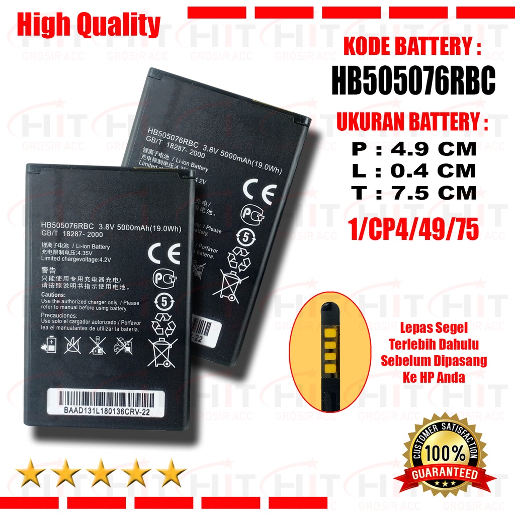 Battery Baterai HB505076RBC For Huawei Y3 II Y3II-U22 G606 G610 G610S