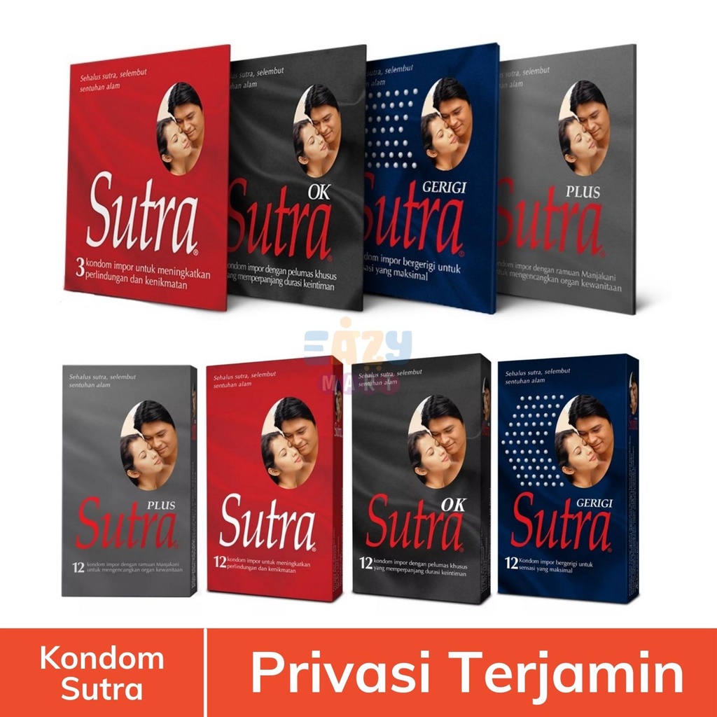 Kondom Sutra Merah / OK Hitam / Gerigi / Plus