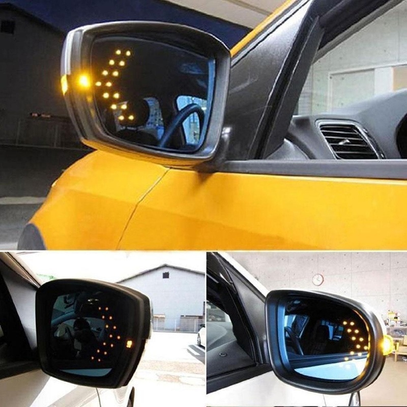 Panel Panah 14smd LED Untuk Lampu Sein Spion Mobil DC 12V